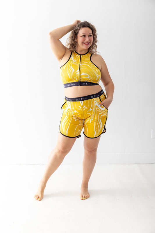 BOLD Swim Flexa Zip Sport Swim Top BOLD Swim