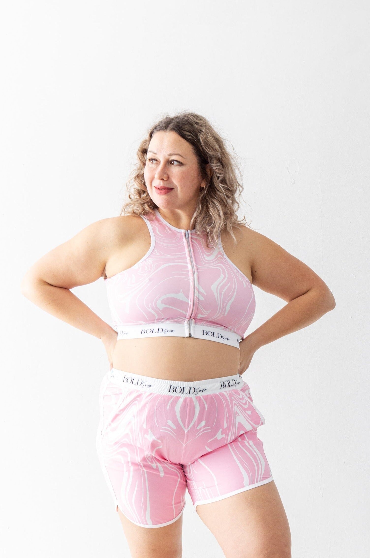 BOLD Swim Flexa Zip Sport Swim Top BOLD Swim