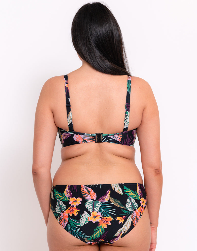 Curvy Kate Cuba Libre Bandeau Bikini Top Print Mix