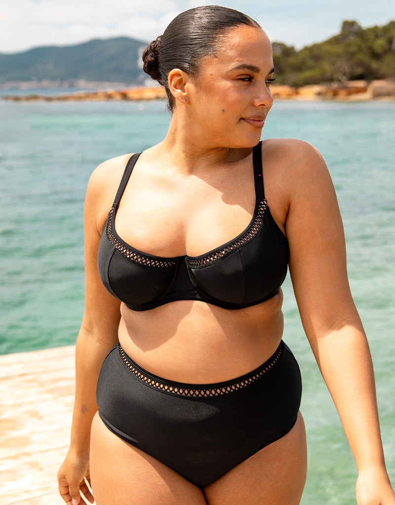 Curvy Kate First Class Balcony Bikini Top Black