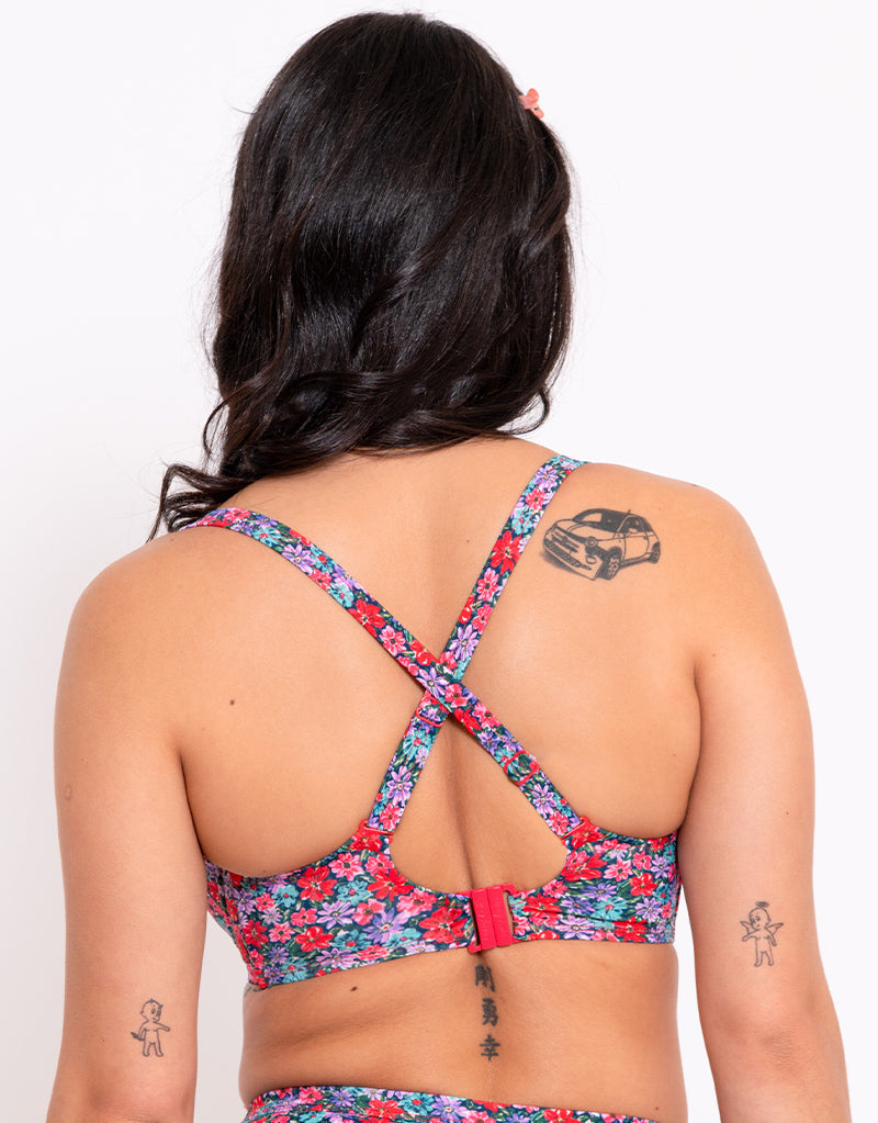 Curvy Kate Kitsch Kate Balcony Bikini Top Floral Print