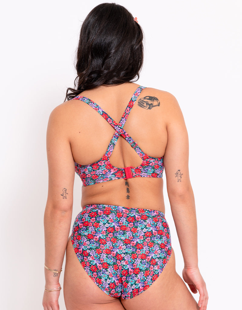Curvy Kate Kitsch Kate Balcony Bikini Top Floral Print