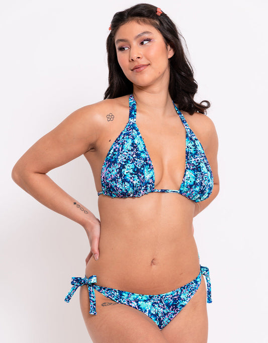 Curvy Kate Mykonos String Bikini Top Blue Print