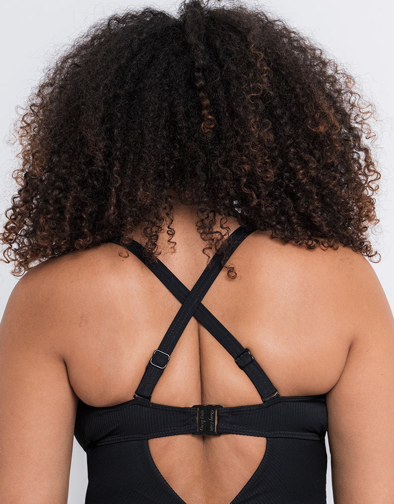 Curvy Kate Twist and Shout Non Wired Swimsuit Black