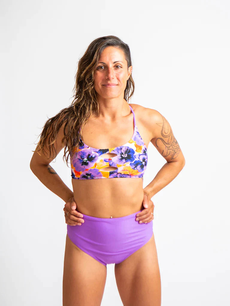 Claire Recycled Bikini Top Swimwear Sensi Graves Poppy Lilac XS
