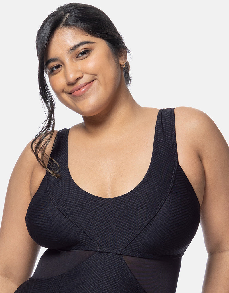 Dorina Saint Tropez Padded Control Swimsuit Black