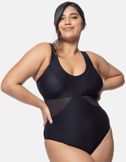 Dorina Saint Tropez Padded Control Swimsuit Black