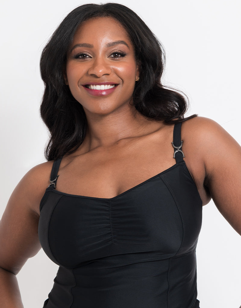 Flirtelle Verona Beach Balcony Tankini Top Black