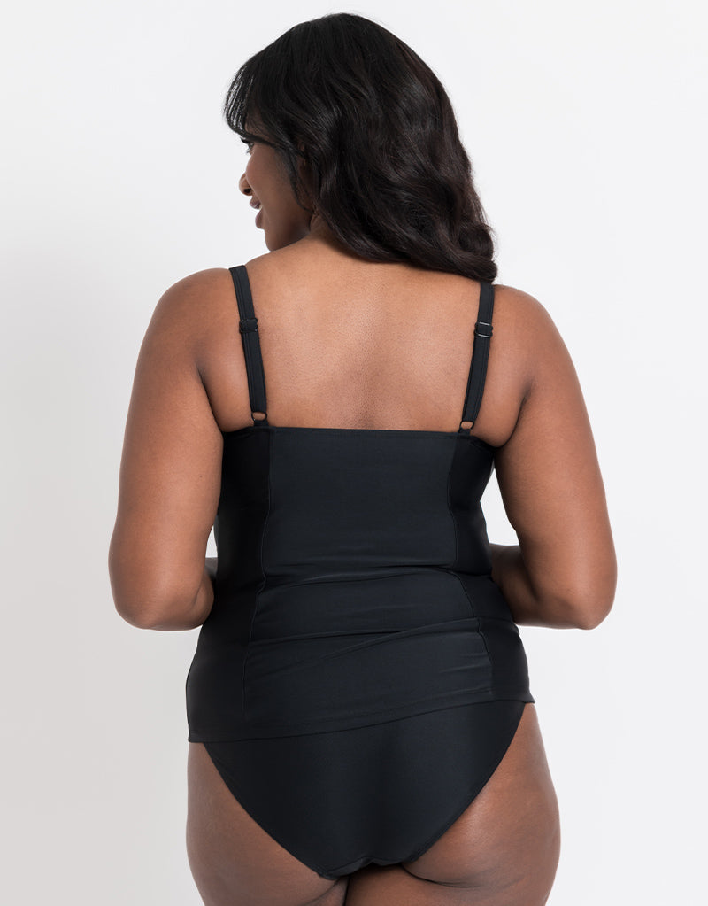 Flirtelle Verona Beach Balcony Tankini Top Black