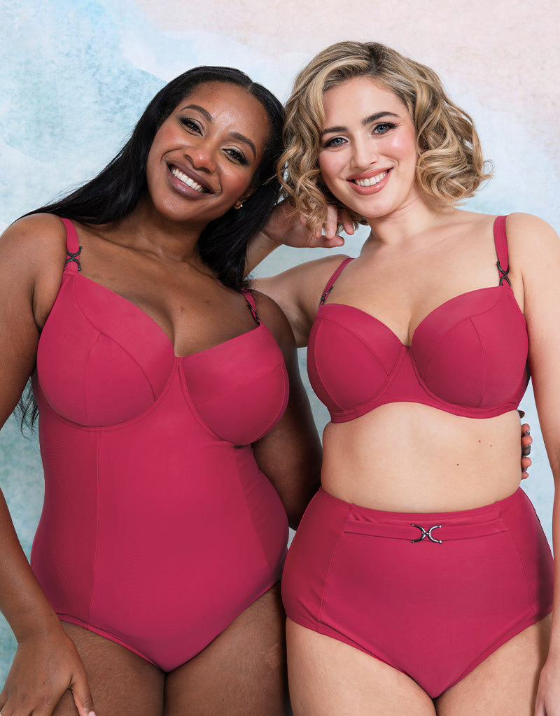 Flirtelle Verona Beach Balcony Swimsuit Crimson