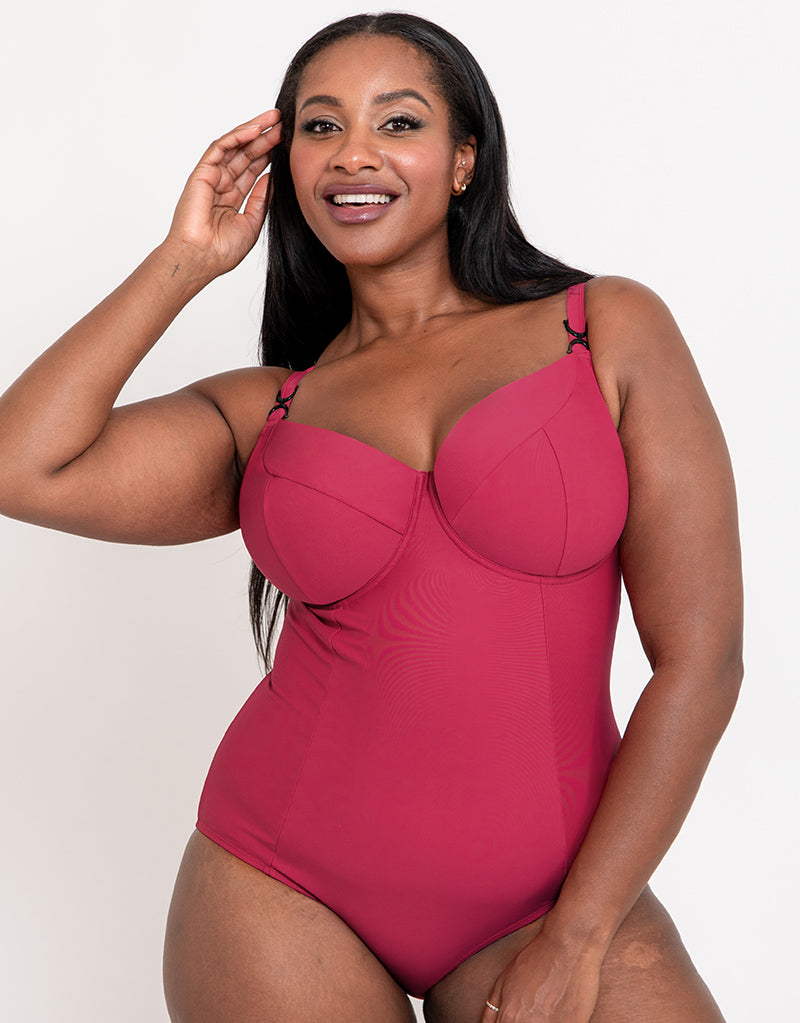 Flirtelle Verona Beach Balcony Swimsuit Crimson