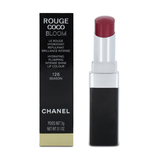 Chanel Rouge Coco Bloom Intense Shine Lipstick 126 Season (Blemished Box)