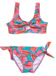 Geo Melon Knot Front Bikini