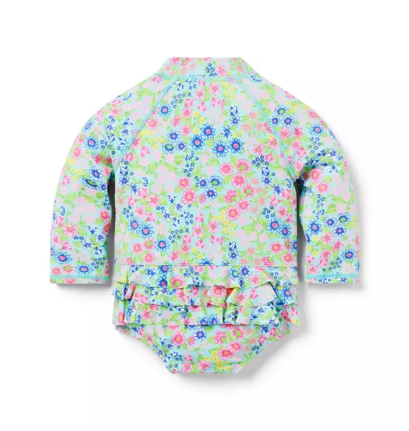 Multicolor Ditsy Floral L/S Rashguard
