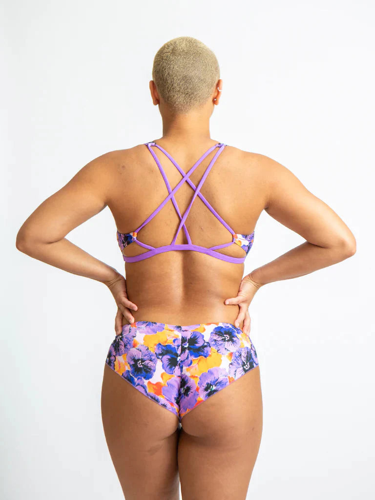 Jennifer Recycled Bikini Bottom Swimwear Sensi Graves Poppy Lilac XS