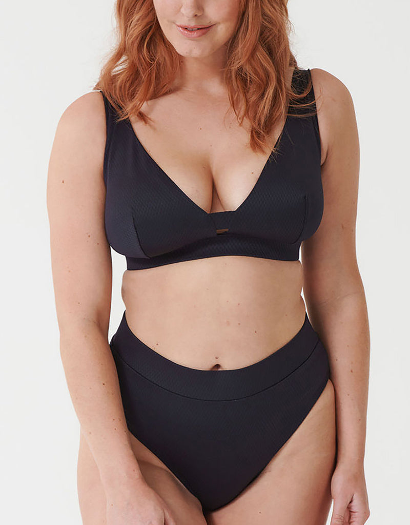 Miss Mandalay Christina High Waist Bikini Brief Black