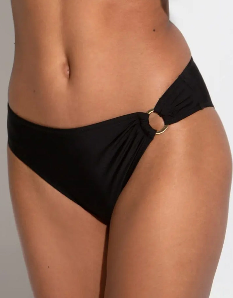 Pour Moi Samoa Ring Detail Bikini Brief Black