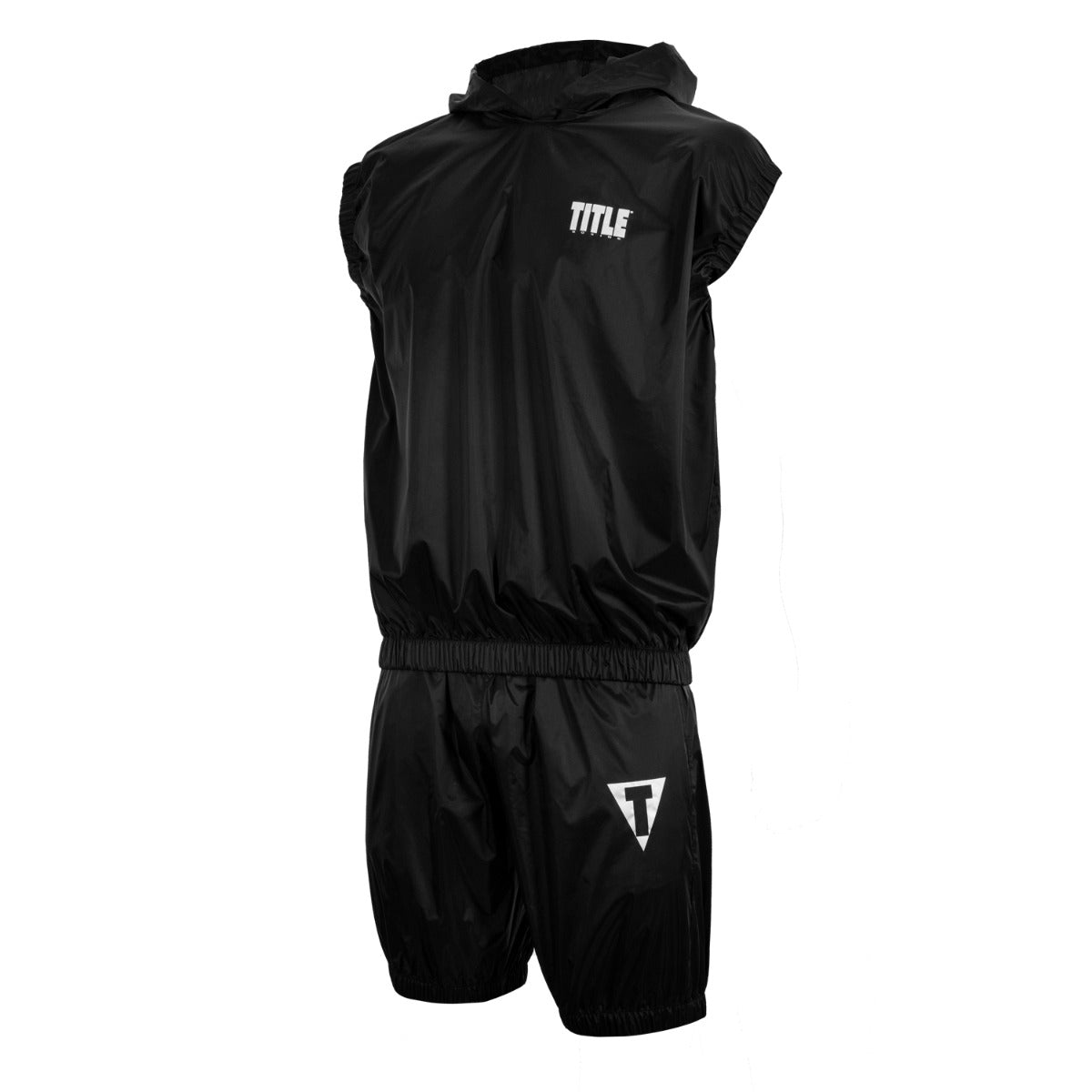 variant:lifestyle::TITLE Boxing Pro Set Vulcanized Rubber Sauna Suit With Hood main view