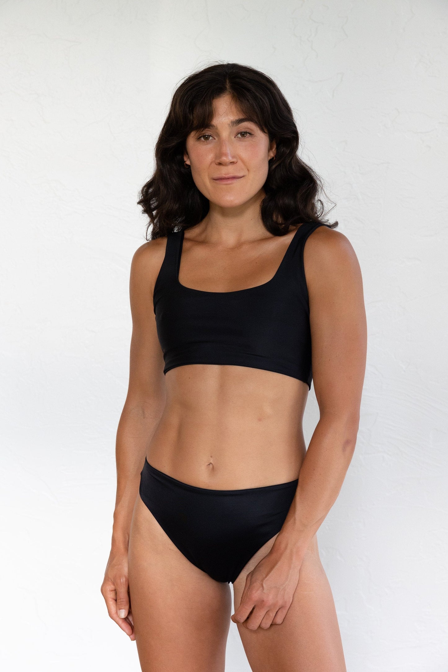 Saturday Swimwear Cleo Square Neck Bikini Top - Black Saturday Swimwear