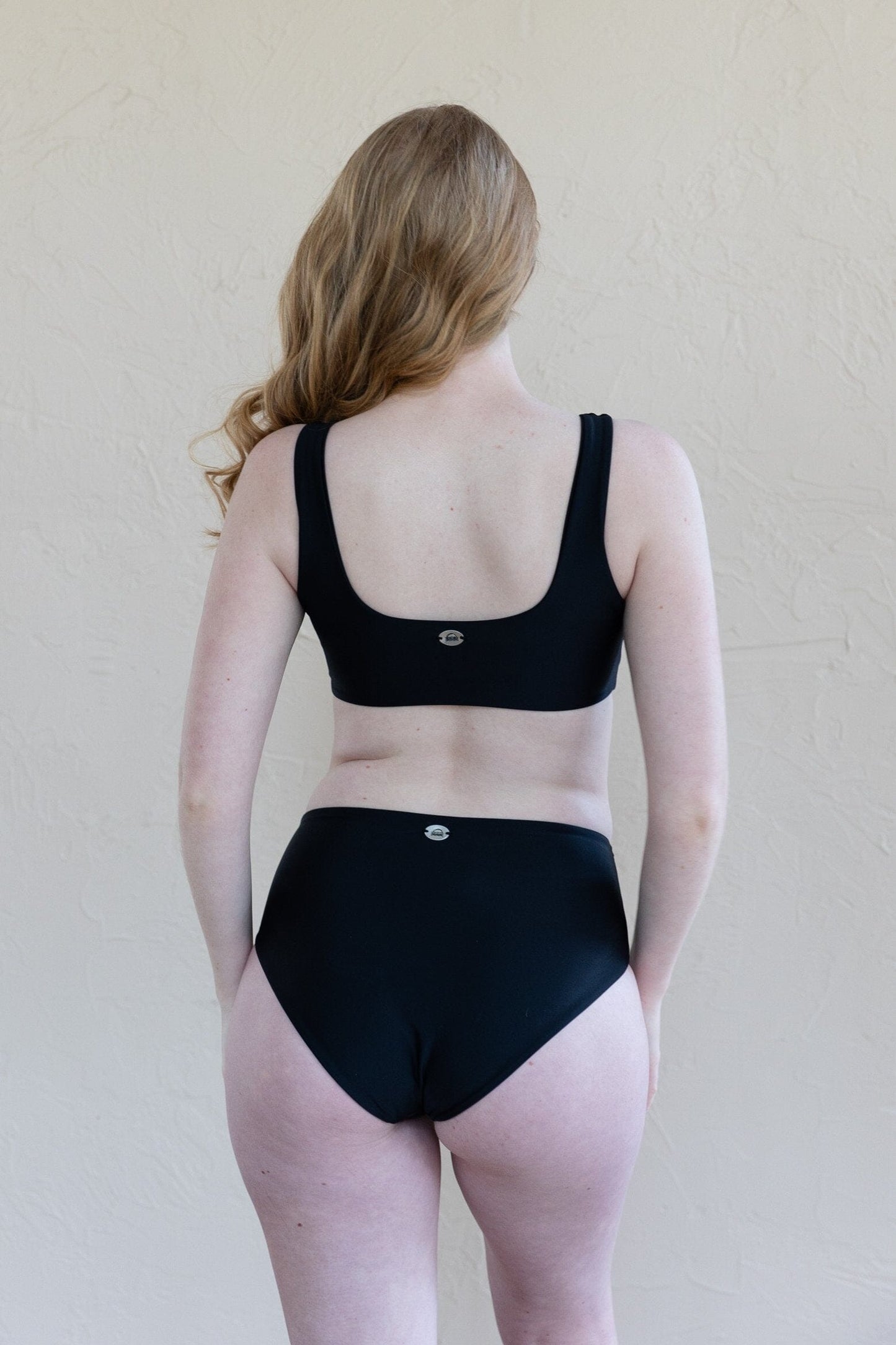 Saturday Swimwear Nova High Waisted Bottom - Black Saturday Swimwear