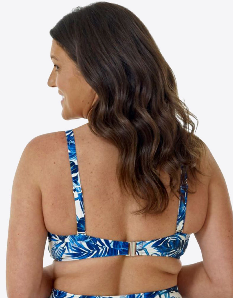 Seaspray Capri Balcony Bikini Top Blue