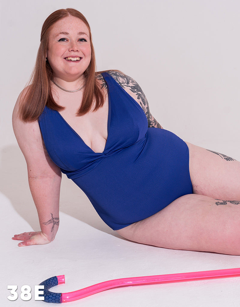 Curvy Kate Twist and Shout Non Wired Swimsuit Ultraviolet