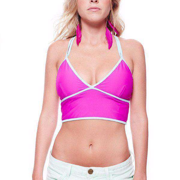 Autumn Boobypack in Purple with Aqua Piping by Boobypack - Country Club Prep